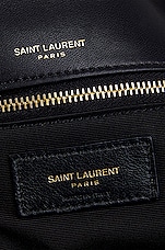 Saint Laurent Medium Calypso Chain Bag in Nero, view 7, click to view large image.