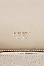 Saint Laurent Mini Gaby Phone Holder Chain Bag in Crema Soft, view 7, click to view large image.