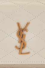 Saint Laurent Mini Gaby Phone Holder Chain Bag in Crema Soft, view 8, click to view large image.