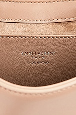 Saint Laurent Mini Le 5 A 7 Hobo Bag in Dark Beige, view 6, click to view large image.