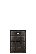 Saint Laurent Passport Case in Nero, view 1, click to view large image.