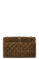 Saint Laurent Small Envelope Chain Bag in Loden Green, view 3, click to view large image.