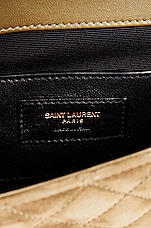Saint Laurent Small Envelope Chain Bag in Loden Green, view 7, click to view large image.