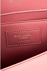 Saint Laurent Small Kate Tassel Chain Bag in Coral Rose, view 7, click to view large image.