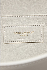 Saint Laurent Medium Manhattan Shoulder Bag in Crema Soft, view 6, click to view large image.