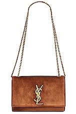 Saint Laurent Small Kate Chain Bag in Macaron, view 1, click to view large image.