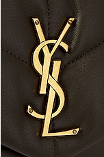 Saint Laurent Small Puffer Chain Bag in Light Musk, view 7, click to view large image.