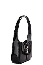 Saint Laurent Mini Le 5 A 7 Hobo Bag in Nero, view 4, click to view large image.