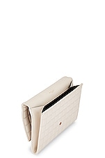 Saint Laurent Flap Pouch in Crema Soft, view 4, click to view large image.