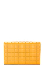 Saint Laurent Cassandre Wallet On Chain in Sweet Honey, view 4, click to view large image.