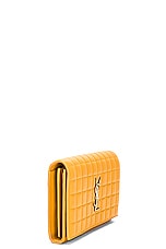 Saint Laurent Cassandre Wallet On Chain in Sweet Honey, view 5, click to view large image.