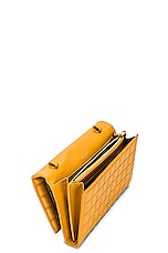 Saint Laurent Cassandre Wallet On Chain in Sweet Honey, view 6, click to view large image.