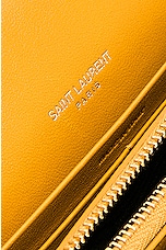 Saint Laurent Cassandre Wallet On Chain in Sweet Honey, view 7, click to view large image.