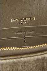Saint Laurent Kate Tassel Chain Bag in Dark Vintage Olive, view 7, click to view large image.