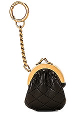 Saint Laurent Gaby Key Pouch in Nero, view 2, click to view large image.