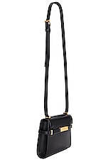 Saint Laurent Mini Manhattan Shoulder Bag in Nero, view 4, click to view large image.