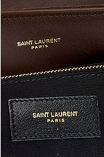 Saint Laurent Medium Loulou Chain Bag in Bark Brown, view 7, click to view large image.