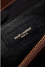 Saint Laurent Medium College Chain Bag in Bark Brown, view 7, click to view large image.