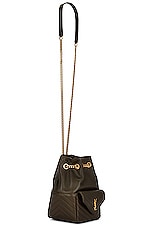 Saint Laurent Mini Joe Bucket Crossbody Chain Bag in Light Musk, view 4, click to view large image.
