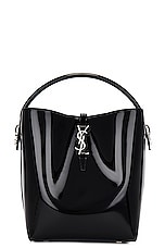Saint Laurent Le 37 Bucket Bag in Nero, view 3, click to view large image.