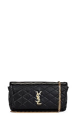 Saint Laurent Mini Gaby Phone Holder Chain Bag in Nero, view 1, click to view large image.