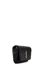 Saint Laurent Mini Gaby Phone Holder Chain Bag in Nero, view 4, click to view large image.