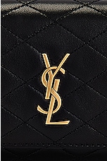 Saint Laurent Mini Gaby Phone Holder Chain Bag in Nero, view 8, click to view large image.