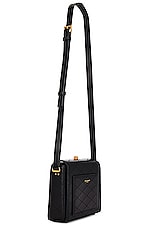 Saint Laurent Mini Gaby Square Bag in Nero, view 4, click to view large image.