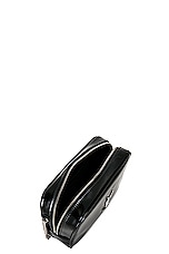 Saint Laurent Mini Lou Chain Bag in Nero, view 6, click to view large image.
