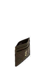 Saint Laurent Monogramme Card Case in Light Musk, view 4, click to view large image.