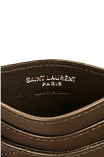 Saint Laurent Monogramme Card Case in Light Musk, view 5, click to view large image.