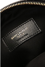 Saint Laurent Small Cassandre Cosmetic Pouch in Noir, view 5, click to view large image.