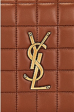 Saint Laurent Classic Cassandre Chain Wallet Bag in Fox, view 8, click to view large image.