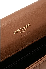 Saint Laurent Cassandre Flap Pouch in Fox, view 6, click to view large image.
