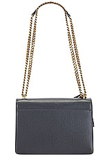 Saint Laurent Medium Sunset Chain Bag in Storm, view 3, click to view large image.