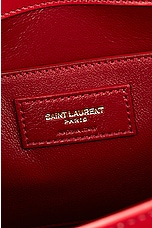 Saint Laurent Manhattan Shoulder Bag in Rouge Eros, view 6, click to view large image.