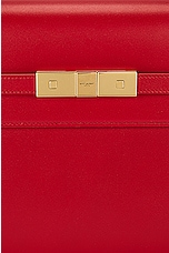 Saint Laurent Manhattan Shoulder Bag in Rouge Eros, view 7, click to view large image.