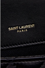Saint Laurent Small Envelope Chain Bag in Noir, view 7, click to view large image.