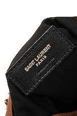 Saint Laurent Mini Joe Bucket Crossbody Bag in Fox, view 6, click to view large image.