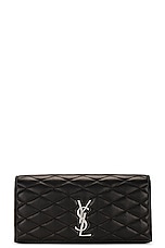 Saint Laurent Kate Clutch in Nero, view 1, click to view large image.