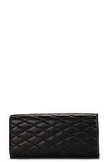 Saint Laurent Kate Clutch in Nero, view 3, click to view large image.