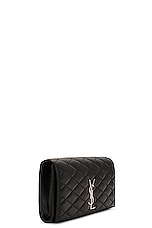 Saint Laurent Kate Clutch in Nero, view 4, click to view large image.