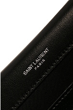 Saint Laurent Kate Clutch in Nero, view 6, click to view large image.
