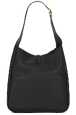 Saint Laurent Large Le 5 A 7 Hobo Bag in Nero, view 3, click to view large image.