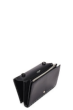 Saint Laurent Classic Chain Cassandre Wallet Bag in Noir, view 5, click to view large image.