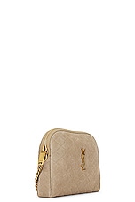 Saint Laurent Gaby Zipped Pouch With Chain Bag in Matt Gold, view 5, click to view large image.