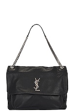Saint Laurent Giant Niki Chain Bag in Nero, view 1, click to view large image.