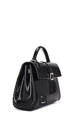 Saint Laurent Small Le Fermoir Top Handle Bag in Nero, view 5, click to view large image.