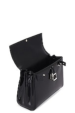 Saint Laurent Small Le Fermoir Top Handle Bag in Nero, view 6, click to view large image.