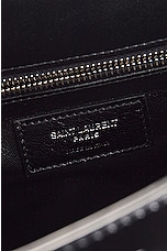 Saint Laurent Small Le Fermoir Top Handle Bag in Nero, view 7, click to view large image.
